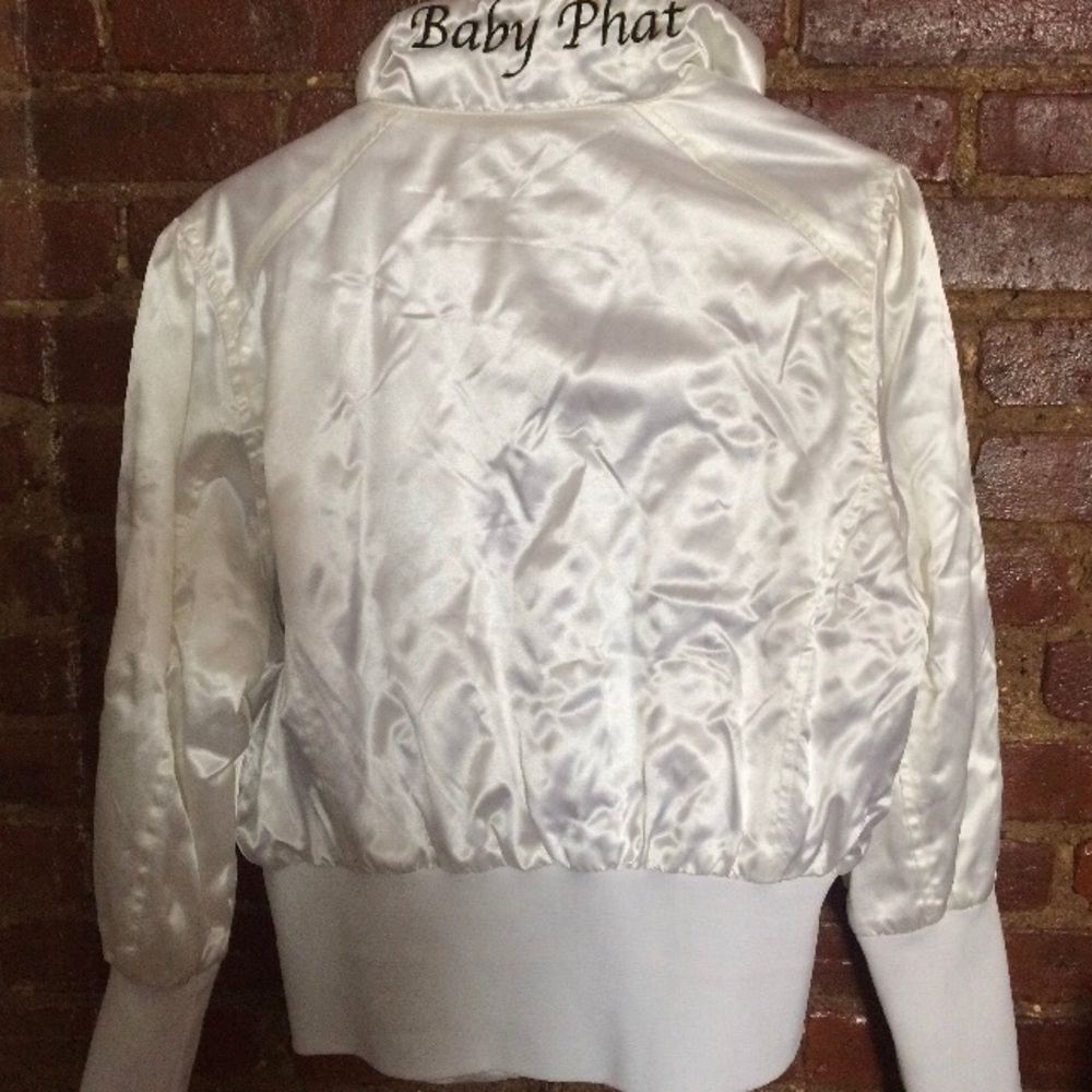 White satin Baby Phat jacket